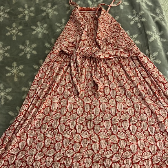 EUC loft tie back beach dress - Picture 4 of 5